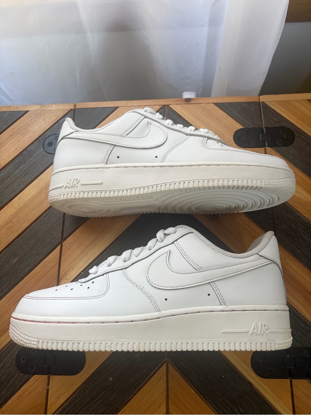 Nike White Low-Top Leather Sneakers